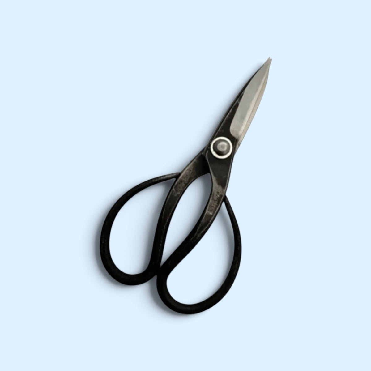 Hana Fubuki Mini Matsuba Bonsai-Ikebana (Floral Shears) Pine Needle Pruning Shears Total Length & Blade: 120mm/48mm / Yasuki Blue Paper Steel [Compact Palm-Held Design / Hand Forged / Hollow Ground Blade / Twisted Blade / Rivet Joint]