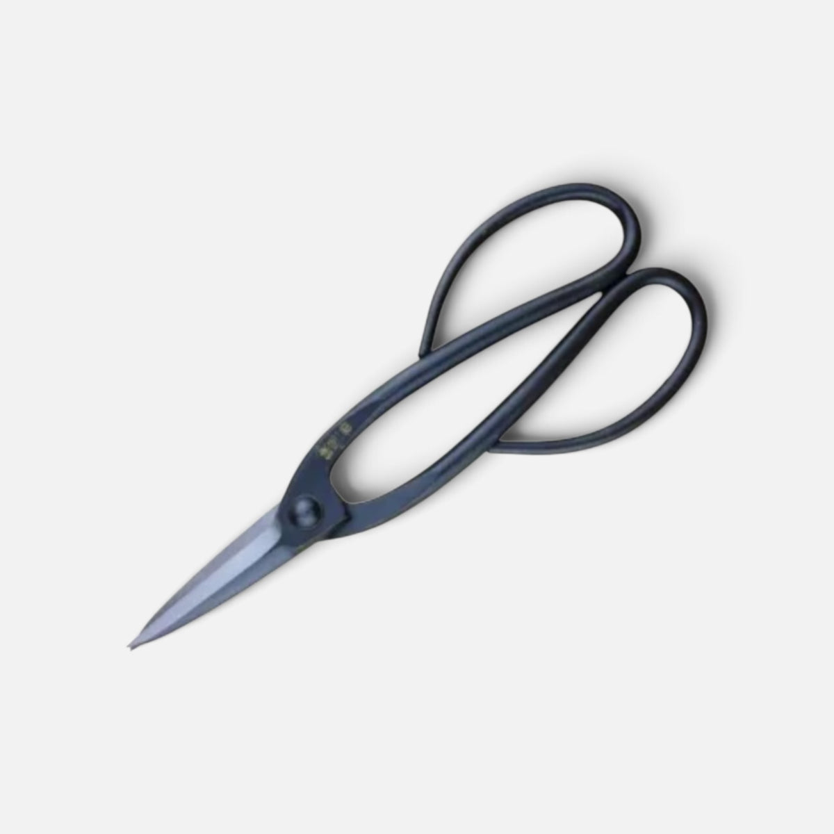 Hasamiya Ichiban Long-Handle Bonsai-Ikebana (Floral Shears) Pine Needle & Bud Pruning Shears Total Length & Blade: 200mm/63mm / Yasuki White Paper Steel [Traditional Hand Forged from Scratch / Hollow Ground Blade / Twisted Blade / Rivet Joint]