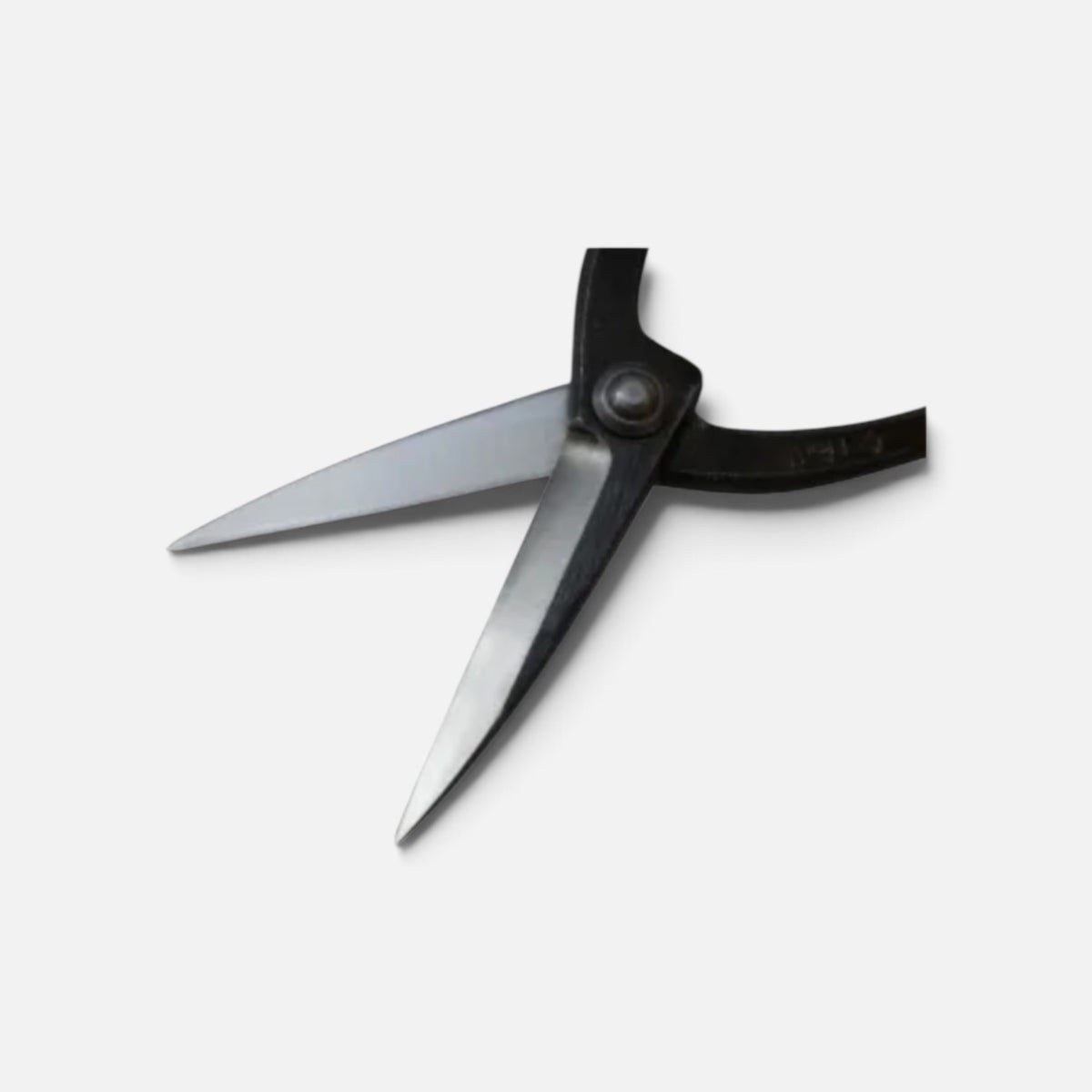 Hasamiya Ichiban Long-Handle Bonsai-Ikebana (Floral Shears) Pine Needle & Bud Pruning Shears Total Length & Blade: 210mm/65mm / Yasuki White Paper Steel [Traditional Hand Forged from Scratch / Hollow Ground Blade / Twisted Blade / Rivet Joint]