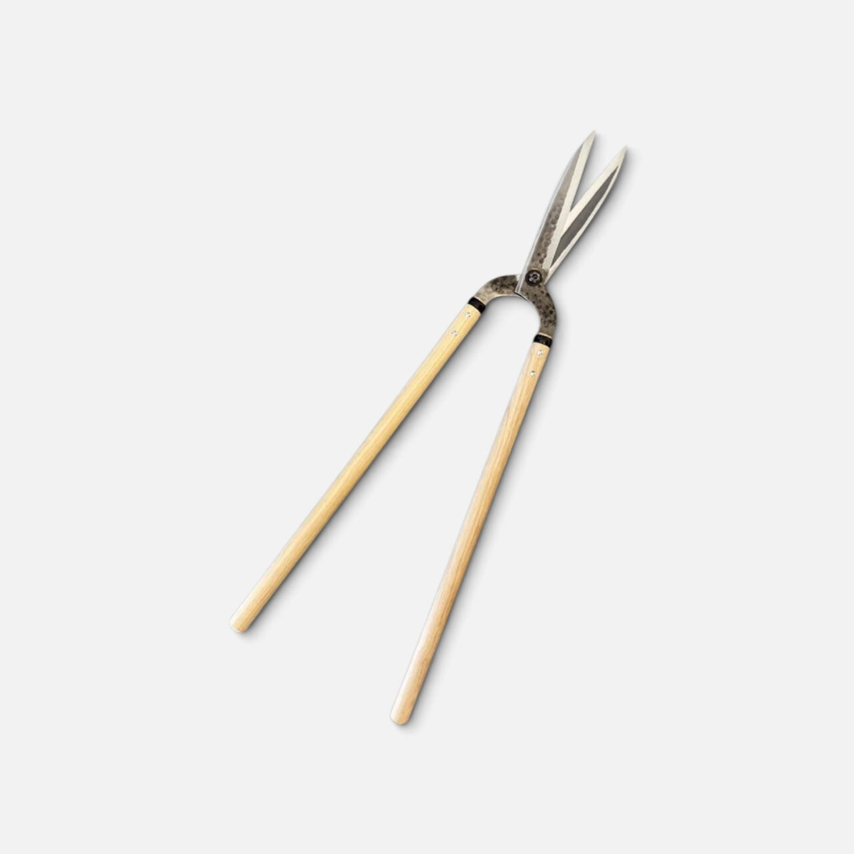Igarashi Hamono Gate-Style Leaf-Trimming Hedge Shears Blade 210mm / Lightweight Long Chinquapin Handle 530mm Shirogami White Paper Steel [Traditional Hand-Forged / Ultra-Lightweight 760g / Urasuki Hollow Ground / Smooth Action Alignment]