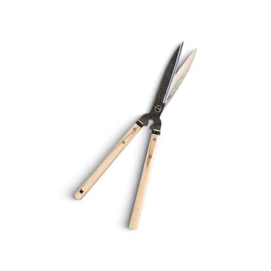 Hasamiya Ichiban Hand-Forged General-Purpose Hedge Shears 210mm High-Grade Carbon Steel / Oak Handle 300mm [Traditional Hand-Forged from Scratch / Urasuki Hollow Ground / Rivet Joint]