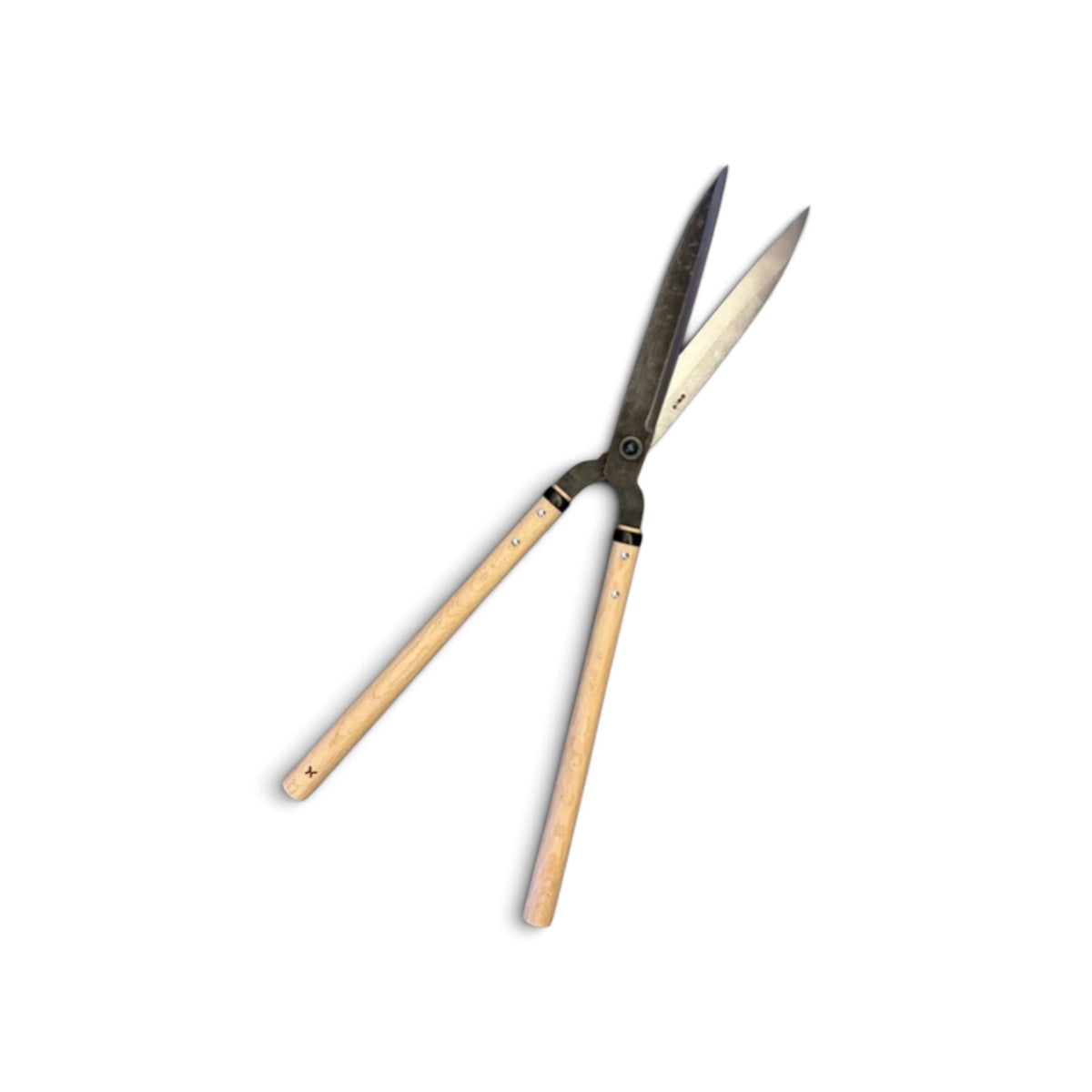 Hasamiya Ichiban Special Edition Gate-Hedge Shears 240mm High-Grade Tool Steel / Oak Handle 360mm [Traditional Hand-Forged from Scratch / Urasuki Hollow Ground / Rivet Joint / Gate-Style]