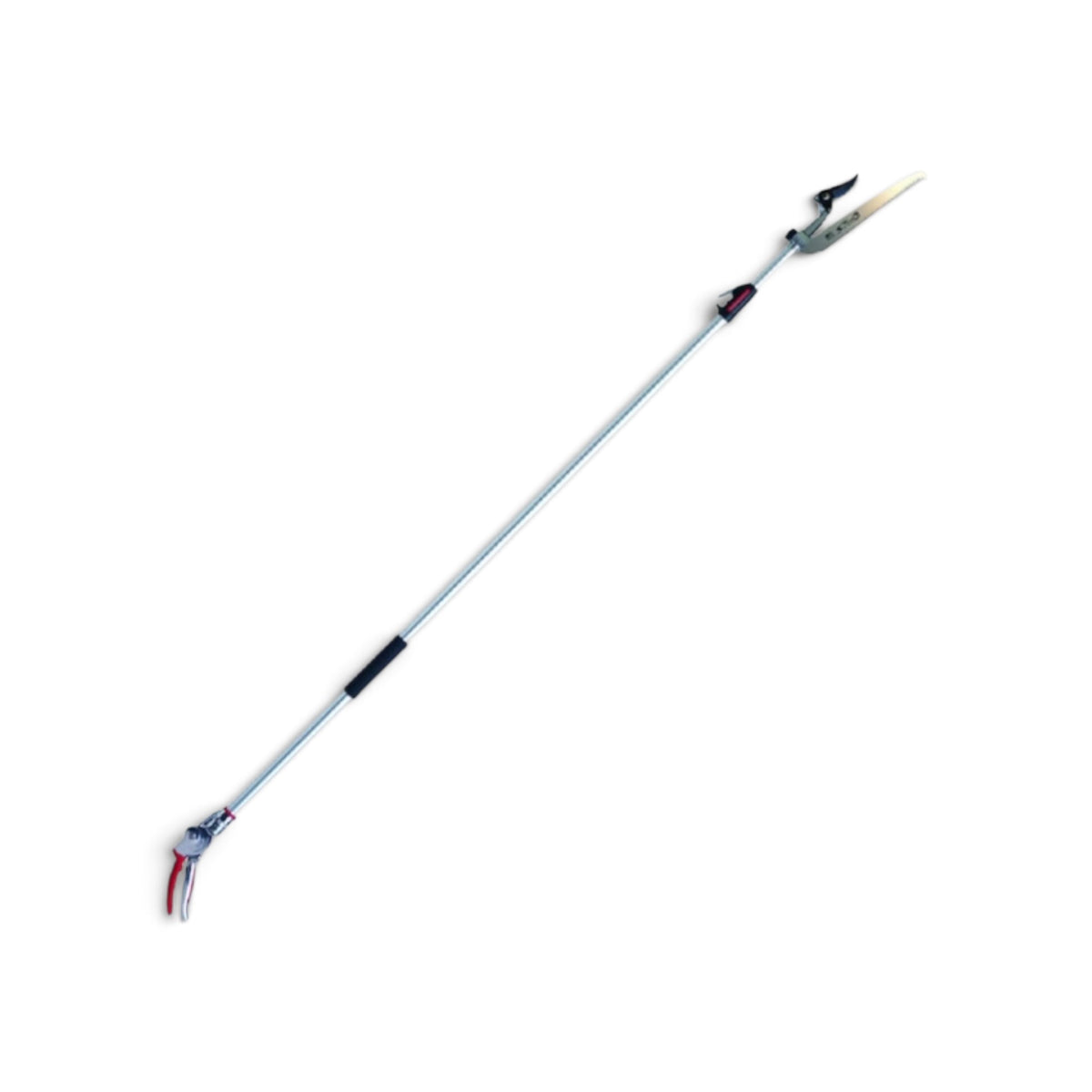 ARS Professional Telescopic Tilting Long-Reach Pruner "Zoom Choki Tilt R" Long 3.0M (180ZTR-3.0-5D) Max 15mm Capacity / 1300g | Includes Saw Blade [ARS Craftsmanship / Telescopic 1.8m–3.0m / 15mm Raw Wood Cutting Capacity / Tilting Head]