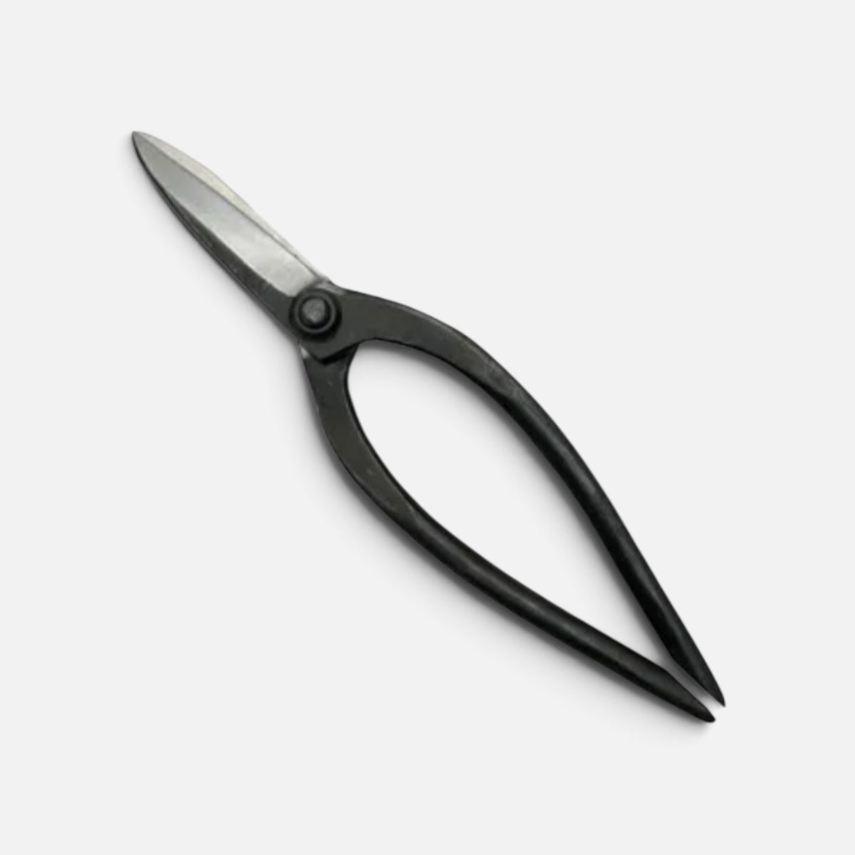 SAKURA Kyoto Style Kiribashi Gardening Shears Total Length & Blade: 230mm/77mm Long-Narrow Blade / Yasuki White Paper Steel [Traditional Hand Forged from Scratch / Hollow Ground Blade / Twisted Blade / Rivet Joint]