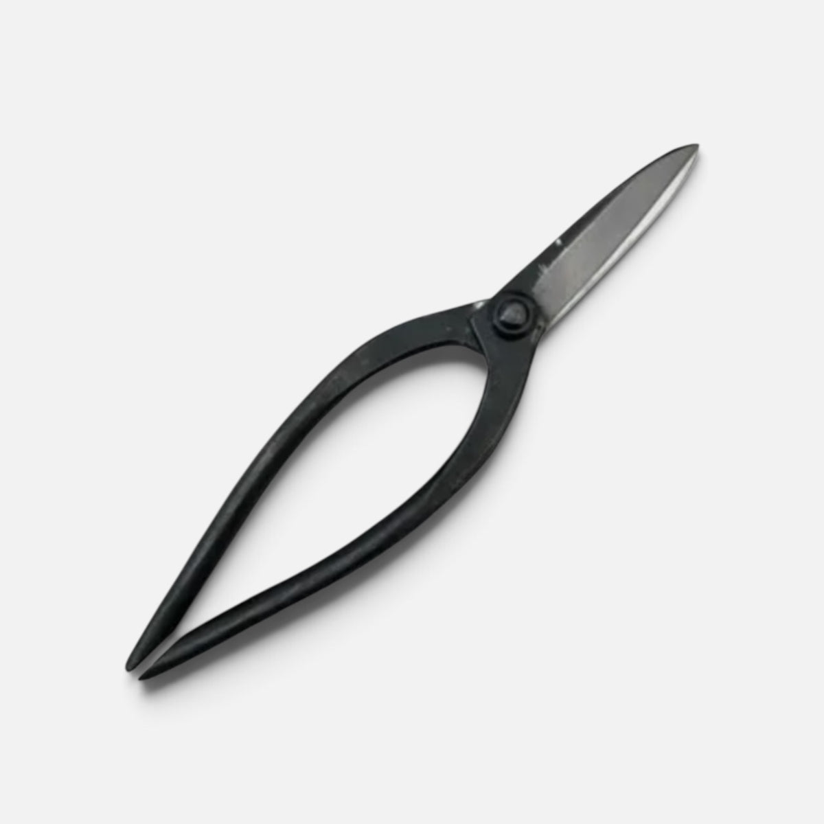 SAKURA Kyoto Style Kiribashi Gardening Shears Total Length & Blade: 230mm/77mm Long-Narrow Blade / Yasuki White Paper Steel [Traditional Hand Forged from Scratch / Hollow Ground Blade / Twisted Blade / Rivet Joint]