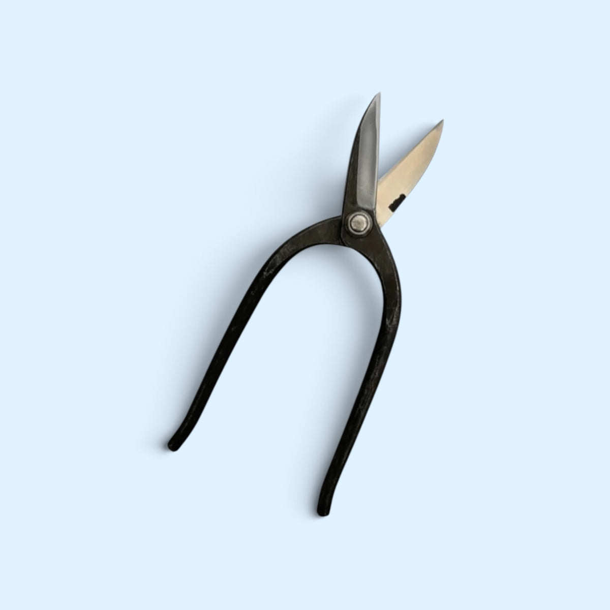 Minamoto Akitada Kyoto Style Kiribashi Gardening Shears Total Length & Blade: 230mm/68mm (7-Sun 5-Bu) / Yasuki Blue Paper Steel [Traditional Hand Forged from Scratch / Hollow Ground Blade / Twisted Blade / Rivet Joint]