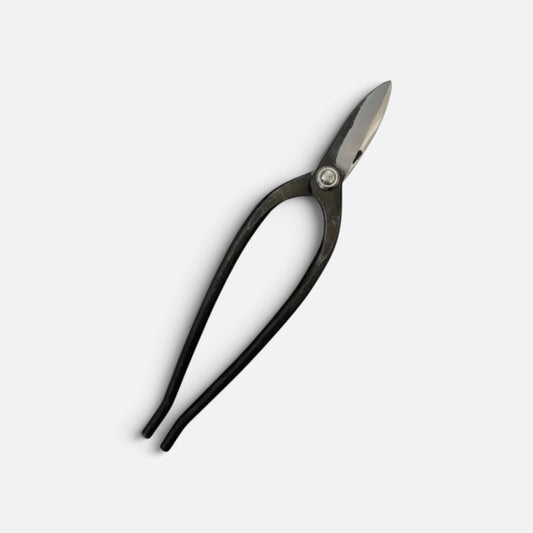Minamoto Akitada Kyoto Style Kiribashi Gardening Shears Total Length & Blade: 260mm/69mm (8-Sun 5-Bu) / Yasuki White Paper Steel [Traditional Hand Forged from Scratch / 9mm Handle Thickness / Hollow Ground Blade / Twisted Blade / Rivet Joint]
