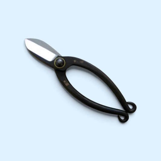 Minamoto no Akitada Ikenobo Traditional Bonsai-Ikebana (Floral Shears) Pruning Shears Total Length & Blade: 165mm/53mm / Yasuki Blue Paper Steel [Ikenobo Style / Precision Ground Blade / Twisted Blade / Master Cutlery]