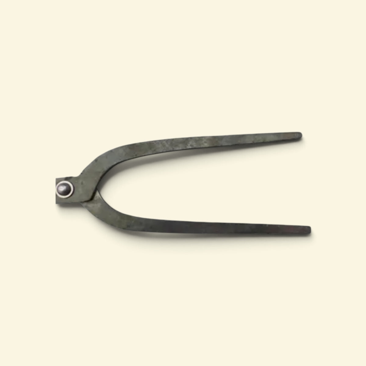 Hasamiya Ichiban Bamboo-Mount Gate-Hedge Shear Head 195mm (Head Only / Includes Steel Ferrule Ring) Yasugi Yellow Paper Steel [Traditional Hand-Forged from Scratch / Urasuki Hollow Ground / Rivet Joint / Gate-Style]