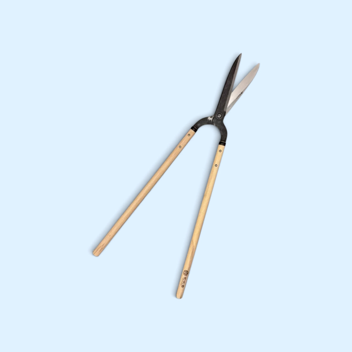 Hanafubuki Gate-Hedge Shears 210mm Yasugi Aogami Blue Paper Steel / Oak Handle 545mm [Traditional Hand-Forged from Scratch / Twist Blade / Urasuki Hollow Ground / Rivet Joint / Gate-Style]