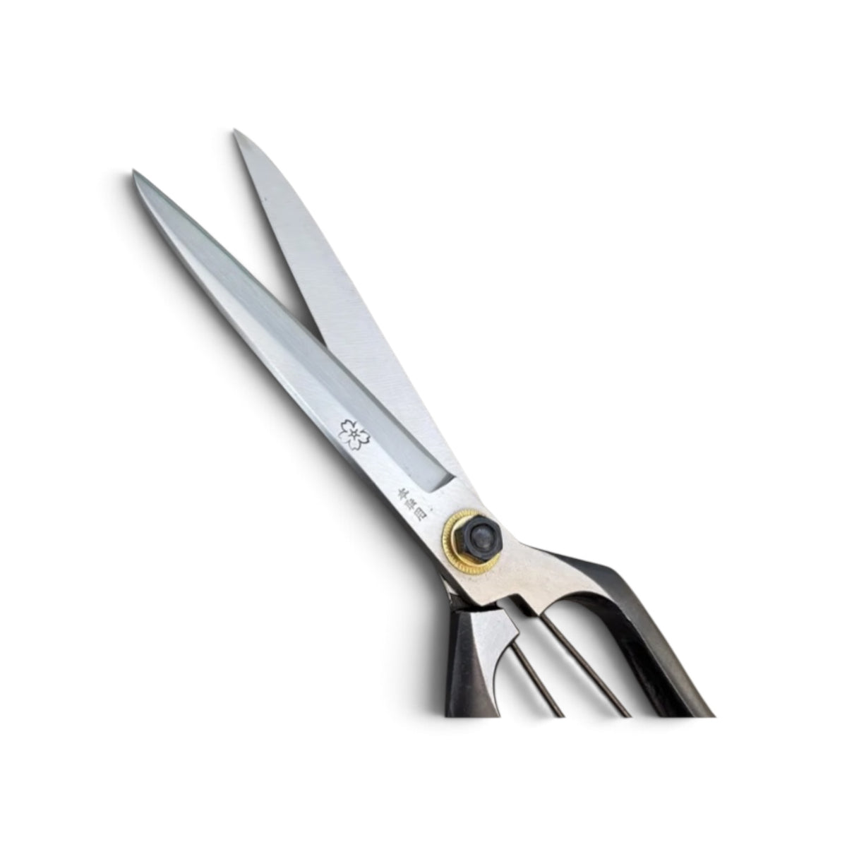 SAKURA Slim Single-Handed Hedge Shears 270mm Yasugi Shirogami White Paper Steel / With Guard [Traditional Hand-Forged from Scratch / Twist Blade / Urasuki Hollow Ground / Screw Joint]