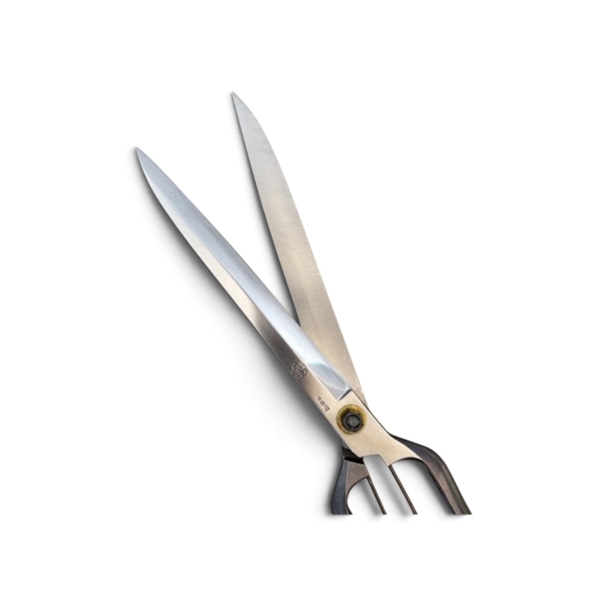 SAKURA Long-Blade Single-Handed Hedge Shears 330mm Yasugi Shirogami White Paper Steel / Without Guard [Traditional Hand-Forged from Scratch / Twist Blade / Urasuki Hollow Ground / Screw Joint / Extended Blade]