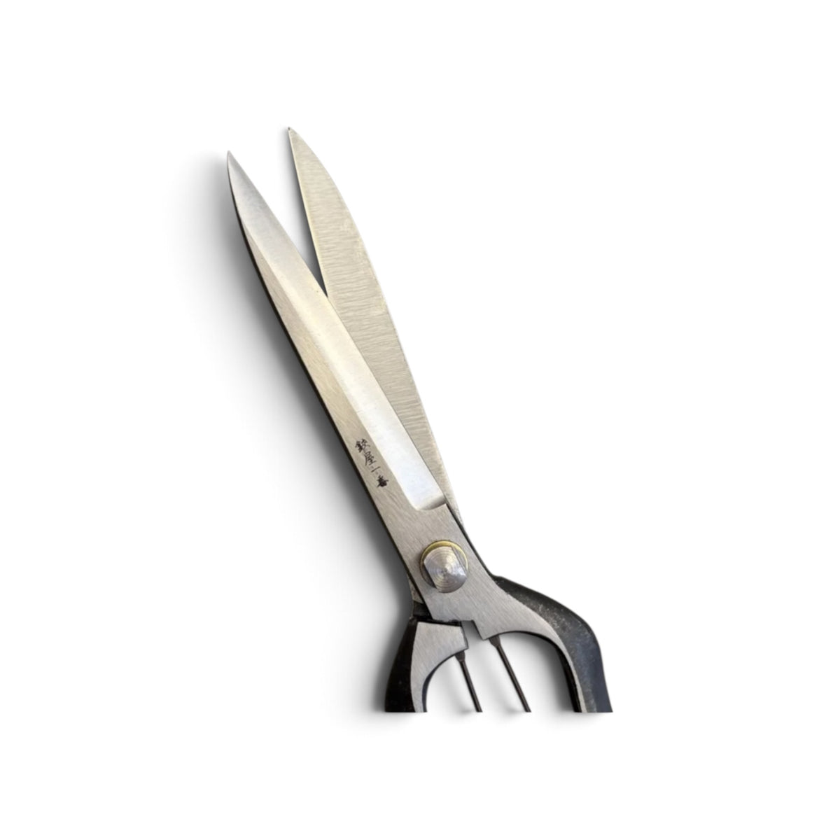 Hasamiya Ichiban Slim Single-Handed Hedge Shears 270mm High-Carbon Japanese Steel / Leather Strap Closure [Slim Lightweight Profile / Traditional Hand-Forged from Scratch / Urasuki Hollow Ground / Screw Joint / Leather Catch]
