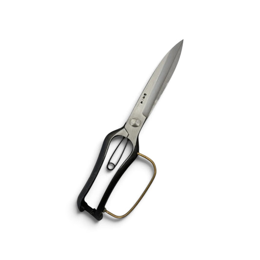Hasamiya Ichiban Slim Single-Handed Hedge Shears 270mm Yasugi High-Carbon Steel Urasuki Hollow Ground [Traditional Hand-Forged from Scratch / Slim Profile / Urasuki Hollow Ground / Screw Joint / Smooth Engagement / with Guard]