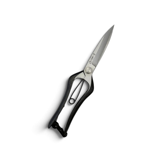 Azumagawa Lightweight Slim Single-Handed Hedge Shears Without Guard Total Length & Blade: 230mm / 100mm Yasugi High-Carbon Steel [Traditional Hand-Forged from Scratch / Hollow Ground Back / Screw Joint / Twist Blade / Smooth Engagement]