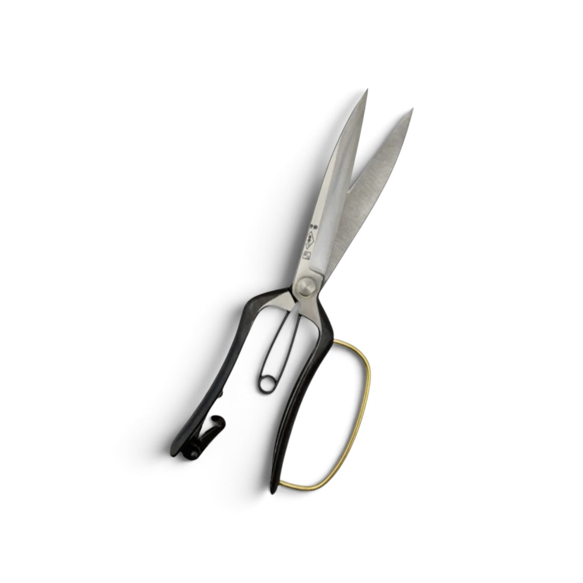 Azumagawa Lightweight Slim Single-Handed Hedge Shears With Guard Total Length & Blade: 255mm / 125mm Yasugi High-Carbon Steel [Traditional Hand-Forged from Scratch / Hollow Ground Back / Screw Joint / Twist Blade / Smooth Engagement]