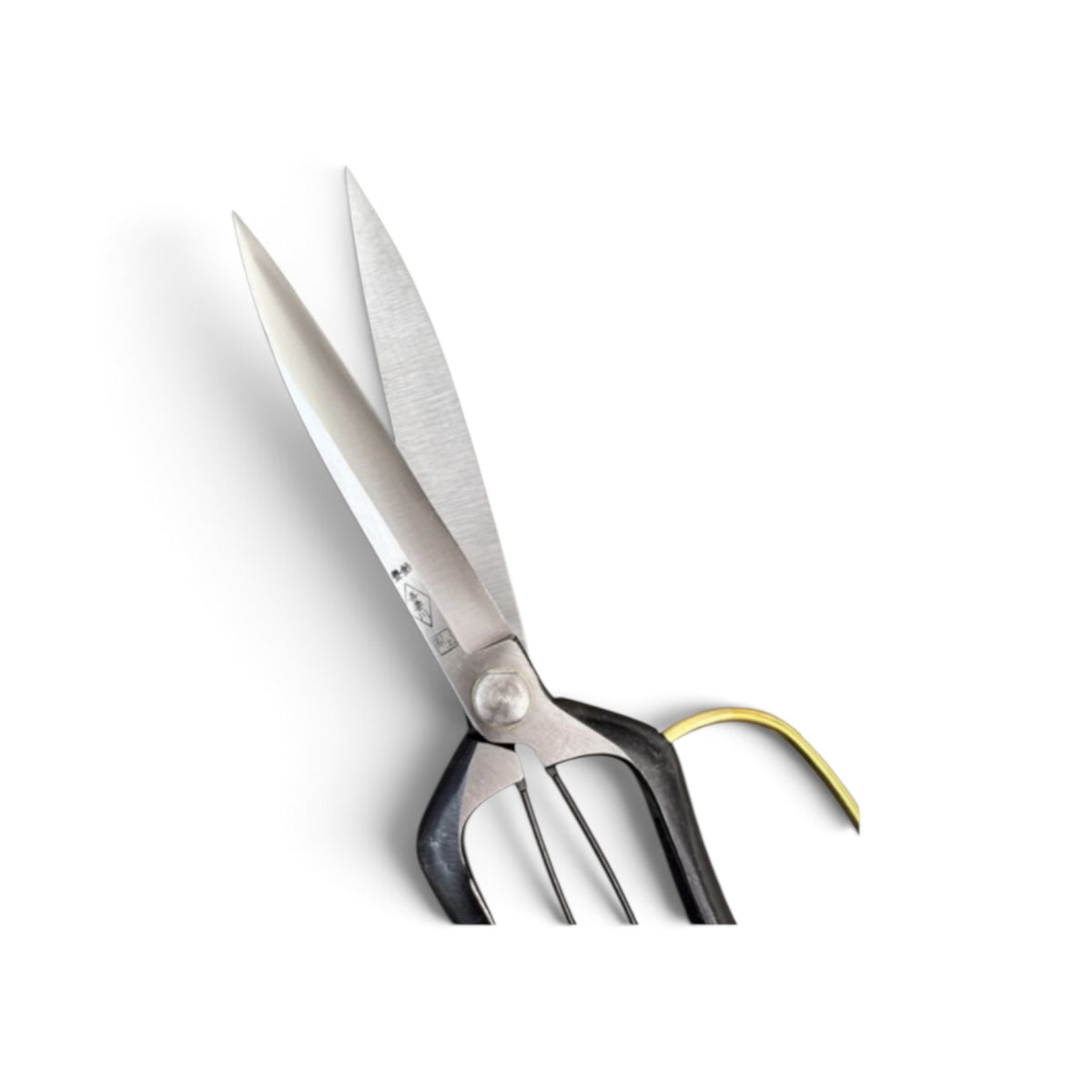 Azumagawa Lightweight Slim Single-Handed Hedge Shears With Guard Total Length & Blade: 255mm / 125mm Yasugi High-Carbon Steel [Traditional Hand-Forged from Scratch / Hollow Ground Back / Screw Joint / Twist Blade / Smooth Engagement]