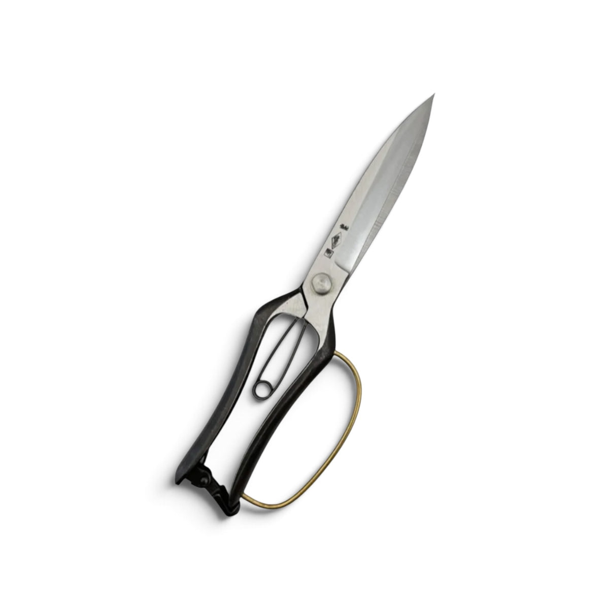 Azumagawa Single-Handed Hedge Shears With Guard Total Length & Blade: 270mm / 130mm Yasugi High-Carbon Steel [Traditional Hand-Forged from Scratch / Hollow Ground Back / Screw Joint / Twist Blade / Smooth Engagement]