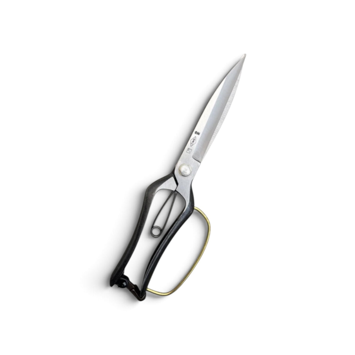 Azumagawa Single-Handed Hedge Shears With Guard Total Length & Blade: 270mm / 130mm Yasugi High-Carbon Steel [Traditional Hand-Forged from Scratch / Hollow Ground Back / Screw Joint / Twist Blade / Smooth Engagement]