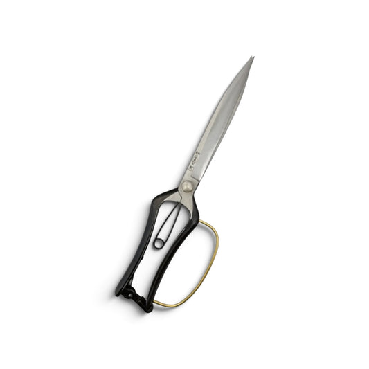 Azumagawa Lightweight Slim Single-Handed Hedge Shears With Guard Total Length & Blade: 280mm / 152mm Yasugi High-Carbon Steel [Traditional Hand-Forged from Scratch / Hollow Ground Back / Screw Joint / Twist Blade / Smooth Engagement]