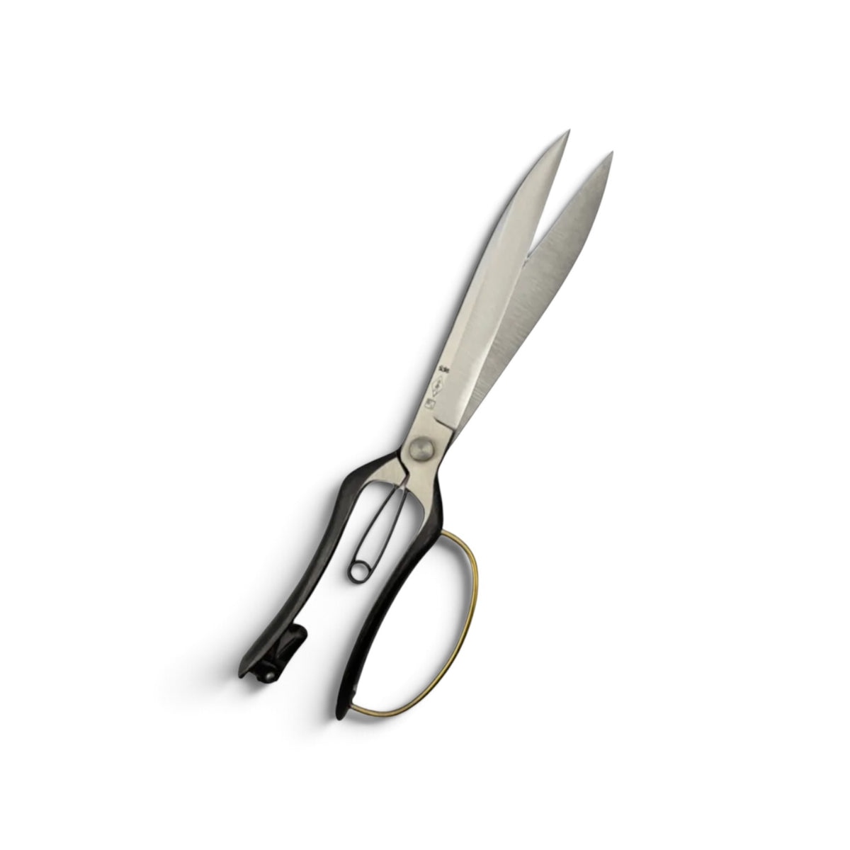 Azumagawa Single-Handed Hedge Shears With Guard Total Length & Blade: 320mm / 173mm Yasugi High-Carbon Steel [Traditional Hand-Forged from Scratch / Hollow Ground Back / Screw Joint / Twist Blade / Smooth Engagement]