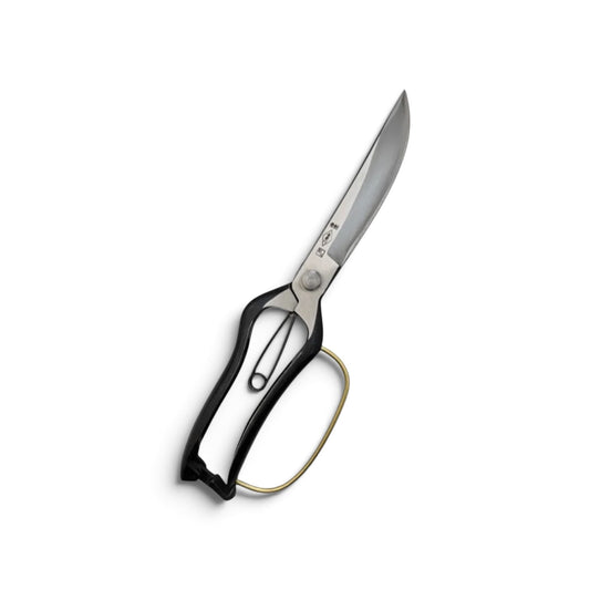 Azumagawa Single-Edge Single-Handed Hedge Shears With Guard Total Length & Blade: 270mm / 130mm Yasugi High-Carbon Steel [Traditional Hand-Forged from Scratch / Hollow Ground Back / Screw Joint / Twist Blade / Smooth Engagement]