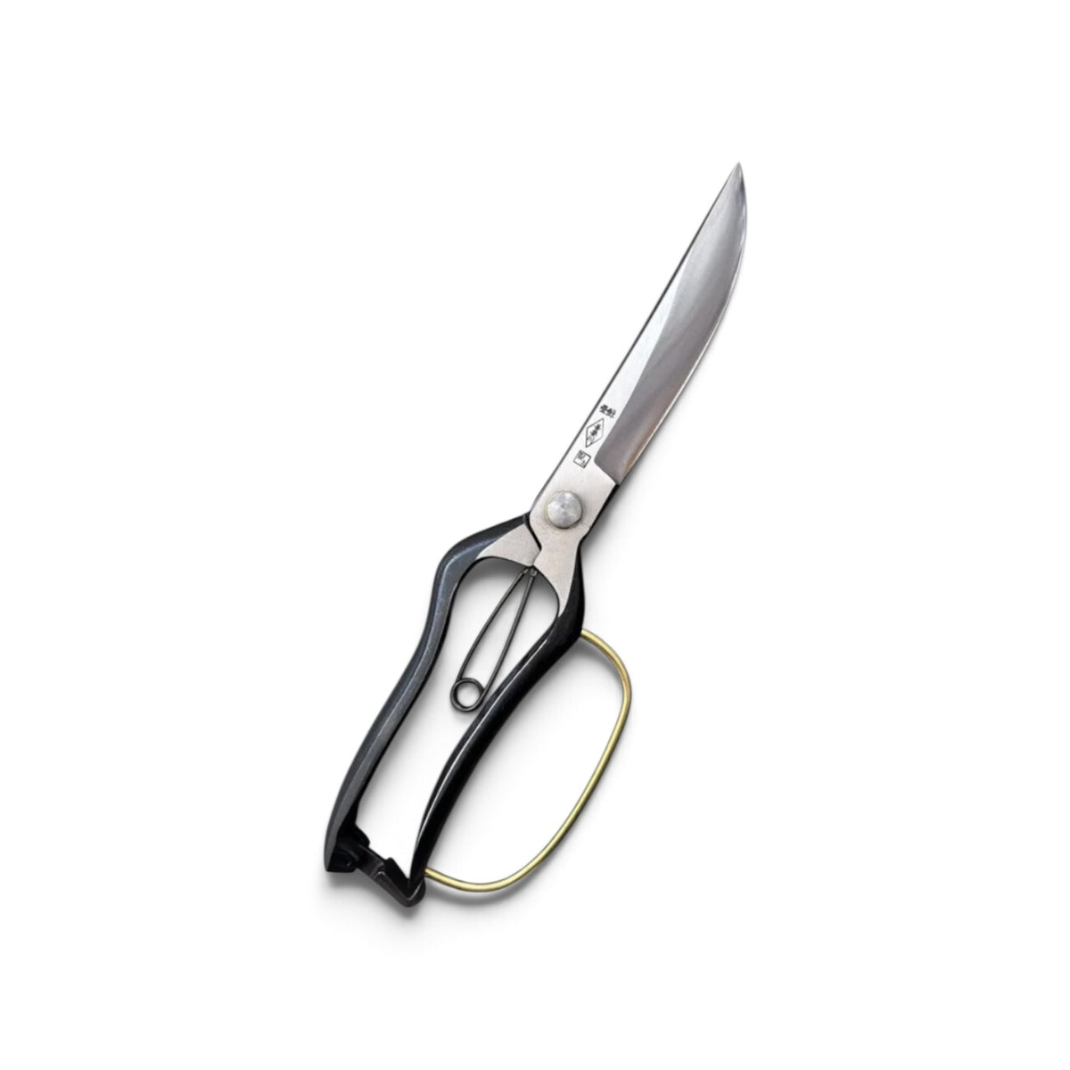 Azumagawa Single-Edge Single-Handed Hedge Shears With Guard Total Length & Blade: 270mm / 130mm Yasugi High-Carbon Steel [Traditional Hand-Forged from Scratch / Hollow Ground Back / Screw Joint / Twist Blade / Smooth Engagement]
