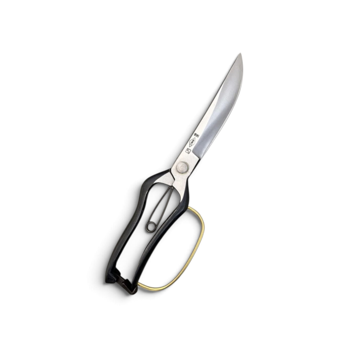 Azumagawa Single-Edge Single-Handed Hedge Shears With Guard Total Length & Blade: 270mm / 130mm Yasugi High-Carbon Steel [Traditional Hand-Forged from Scratch / Hollow Ground Back / Screw Joint / Twist Blade / Smooth Engagement]