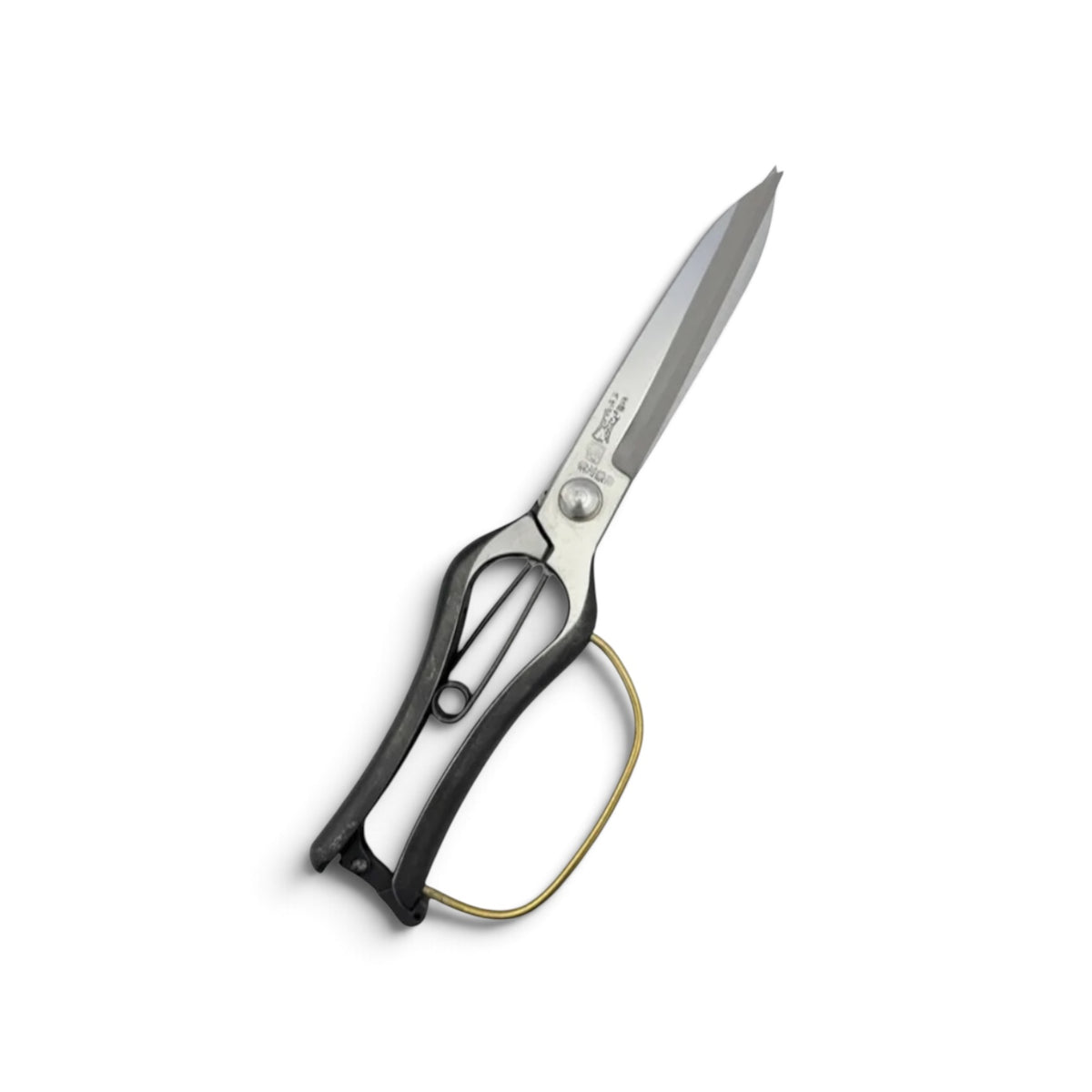 Onoyoshi Single-Handed Hedge Shears With Guard Total Length & Blade: 270mm / 130mm High-Carbon Steel [Traditional Hand-Forged from Scratch / Hollow Ground Back / Screw Joint / Twisted Blade / Smooth Engagement]