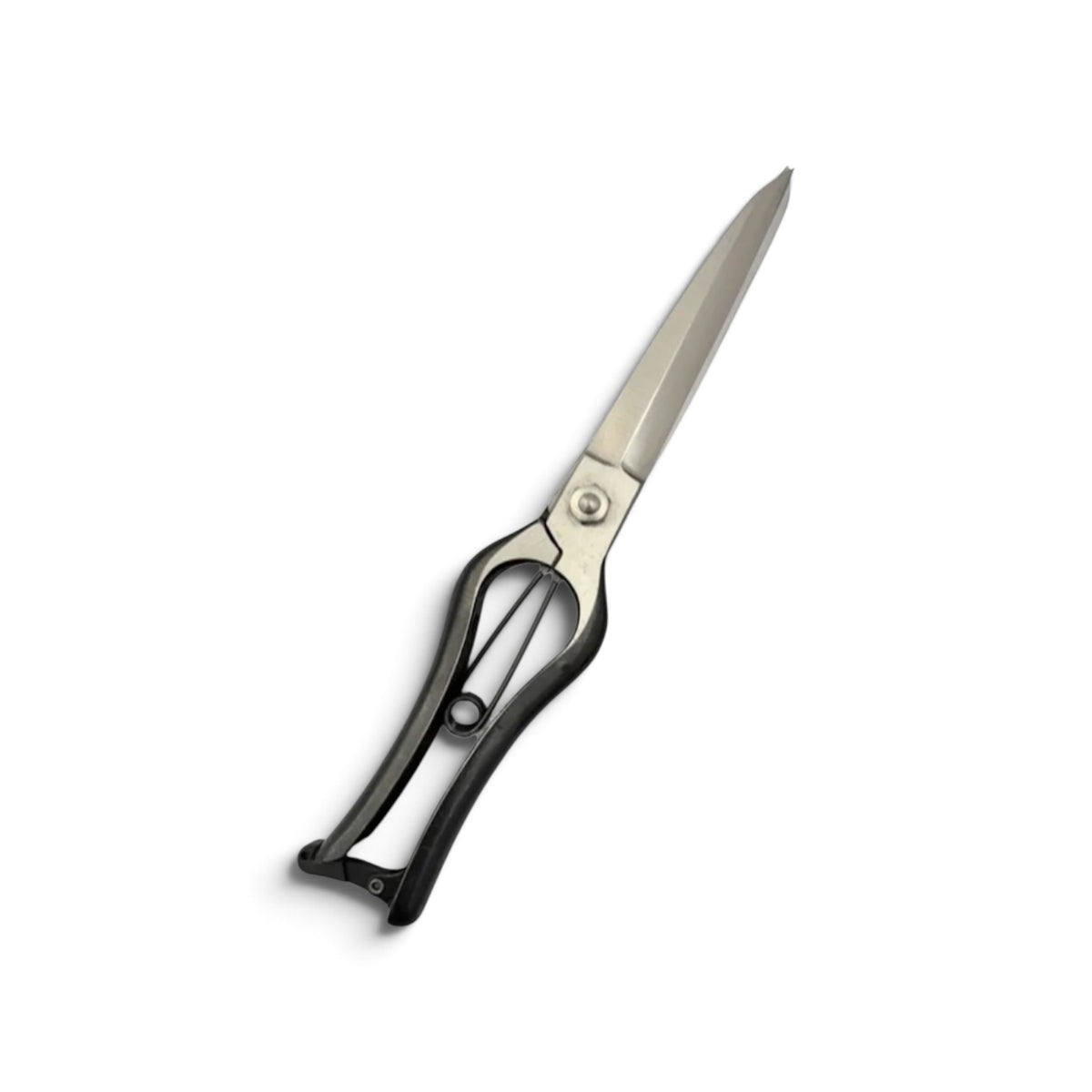 Onoyoshi Slim Double-Edge Single-Handed Hedge Shears Without Guard Total Length & Blade: 270mm / 130mm High-Carbon Steel [Traditional Hand-Forged from Scratch / Hollow Ground Back / Screw Joint / Twisted Blade / Smooth Engagement]