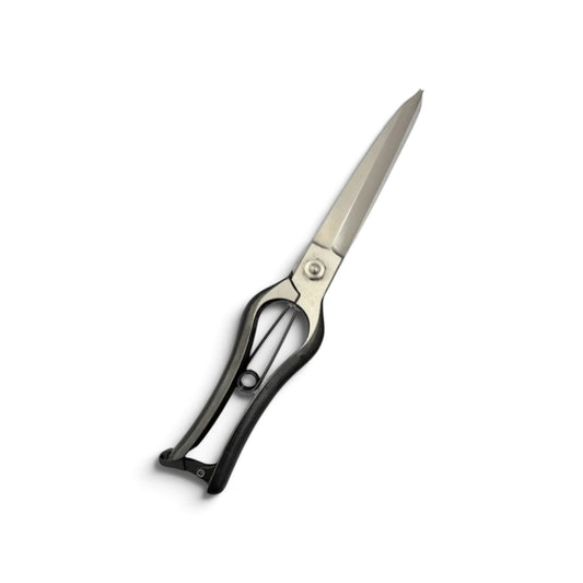 Onoyoshi Slim Double-Edge Single-Handed Hedge Shears Without Guard Total Length & Blade: 270mm / 130mm High-Carbon Steel [Traditional Hand-Forged from Scratch / Hollow Ground Back / Screw Joint / Twisted Blade / Smooth Engagement]