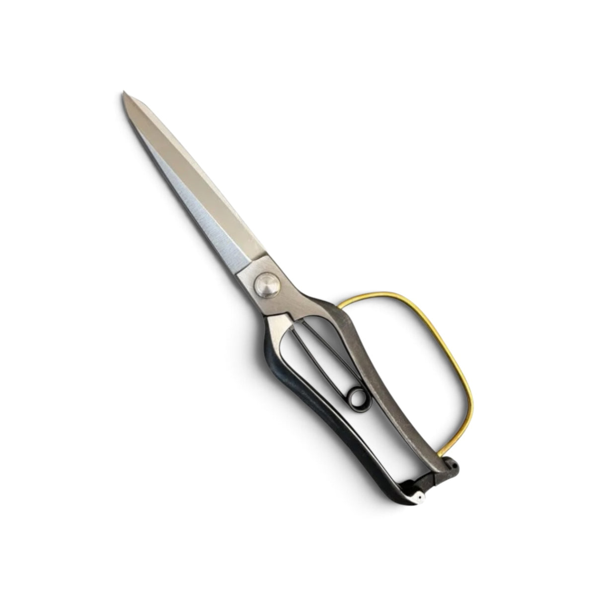 Onoyoshi Slim Double-Edge Single-Handed Hedge Shears With Guard Total Length & Blade: 270mm / 130mm High-Carbon Steel [Traditional Hand-Forged from Scratch / Hollow Ground Back / Screw Joint / Twisted Blade / Smooth Engagement]
