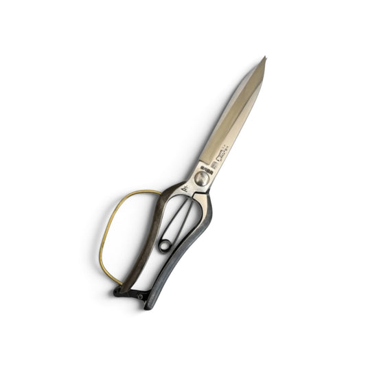 Onoyoshi Left-Handed Single-Handed Hedge Shears With Guard Total Length & Blade: 270mm / 130mm Premium High-Carbon Solid Steel [Traditional Hand-Forged from Scratch / Left-Handed Model / Hollow Ground Back / Screw Joint / Twisted Blade /Smooth Engagement]
