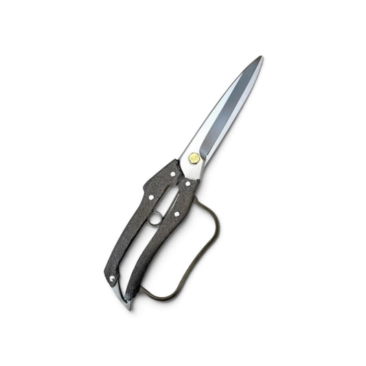 Nishigaki Pro 200 Single-Handed Hedge Shears With Guard Total Length & Blade: 270mm / 120mm Hard-Chrome Plated High-Carbon Cutlery Steel [High-Tech Machine-Forged / Ultra-Lightweight Aluminum Handle / Mirror Finish Blades / Sap & Rust Resistant]