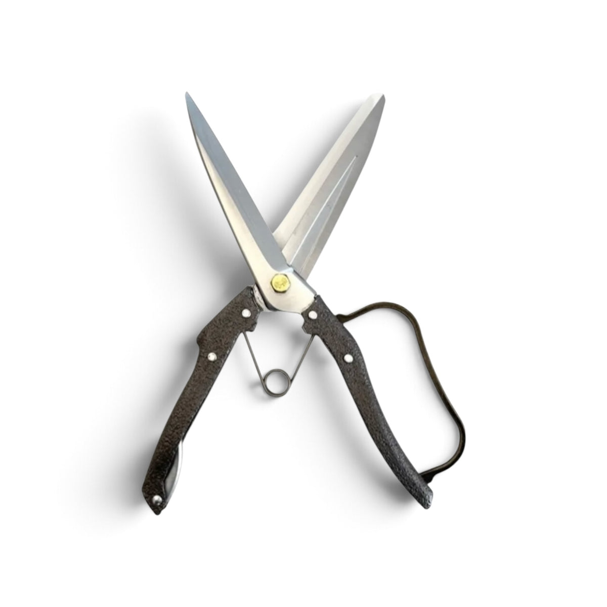 Nishigaki Pro 200 Single-Handed Hedge Shears With Guard Total Length & Blade: 270mm / 120mm Hard-Chrome Plated High-Carbon Cutlery Steel [High-Tech Machine-Forged / Ultra-Lightweight Aluminum Handle / Mirror Finish Blades / Sap & Rust Resistant]