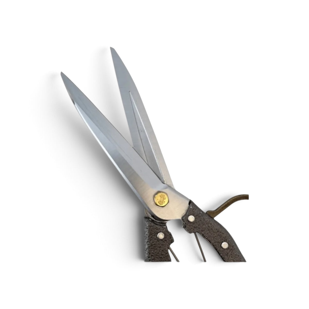 Nishigaki Pro 200 Single-Handed Hedge Shears With Guard Total Length & Blade: 270mm / 120mm Hard-Chrome Plated High-Carbon Cutlery Steel [High-Tech Machine-Forged / Ultra-Lightweight Aluminum Handle / Mirror Finish Blades / Sap & Rust Resistant]