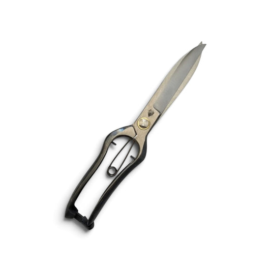 Sokan Single-Handed Hedge Shears Without Guard Total Length & Blade: 270mm / 130mm Carbon Special Cutlery Steel [Traditional Yamagata Hand-Forged / Hollow Ground Back / Twisted lBlade / Screw Joint / Smooth Engagement]