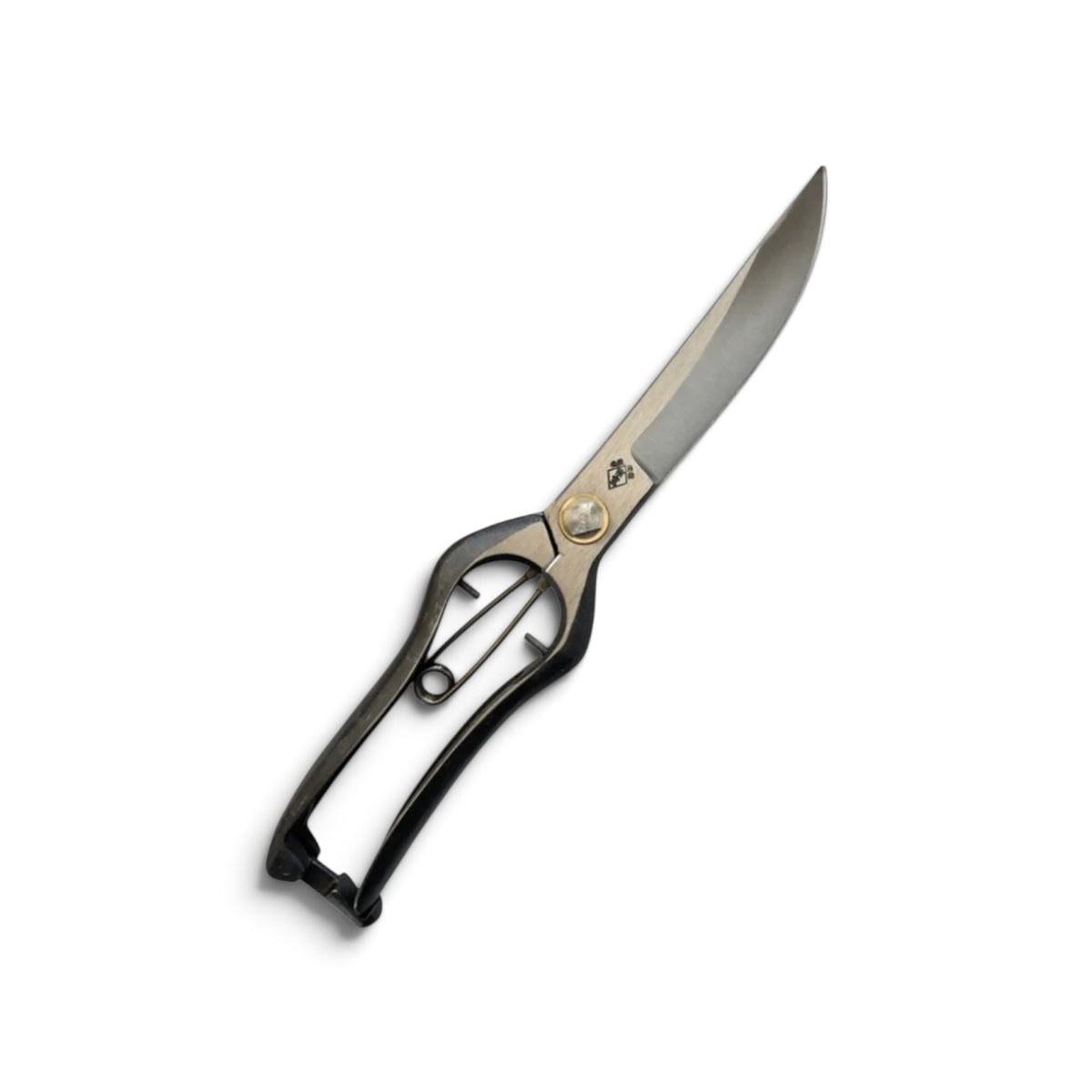 Sokan Single-Edged Single-Handed Hedge Shears Without Guard Total Length & Blade: 270mm / 130mm Carbon Special Cutlery Steel [Traditional Hand-Forged Scratch / Hollow Ground Back / Twisted Blade / Screw Joint / Heavy-Duty Branch Cutting / Smooth Engage]