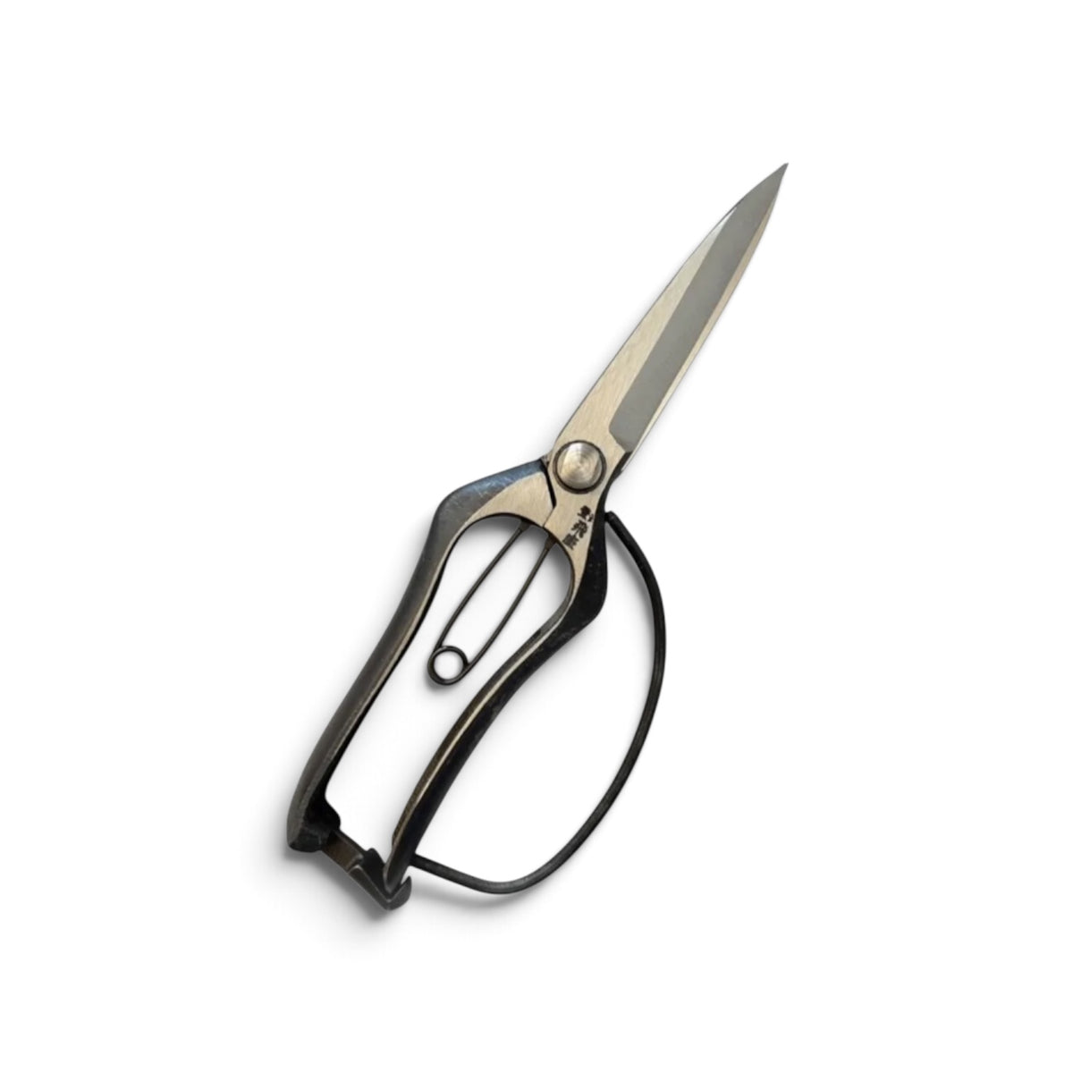Tobisho Pine Trimming Shears With Guard Total Length & Blade: 230mm / 102mm High-Carbon Cutlery Steel [Traditional Hand-Forged from scratch / Hollow Ground Back / Twisted Blade / Screw Joint / Delicate Pine Pruning / Smooth Engagement]