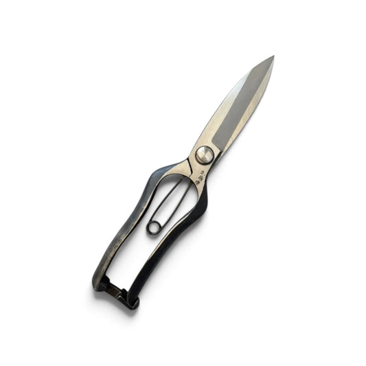 Tobisho Single-Handed Hedge Shears Without Guard Total Length & Blade: 225mm / 94mm High-Carbon Cutlery Steel [Traditional Hand-Forged from scratch / Hollow Ground Back / Twisted Blade / Screw Joint / Smooth Engagement]