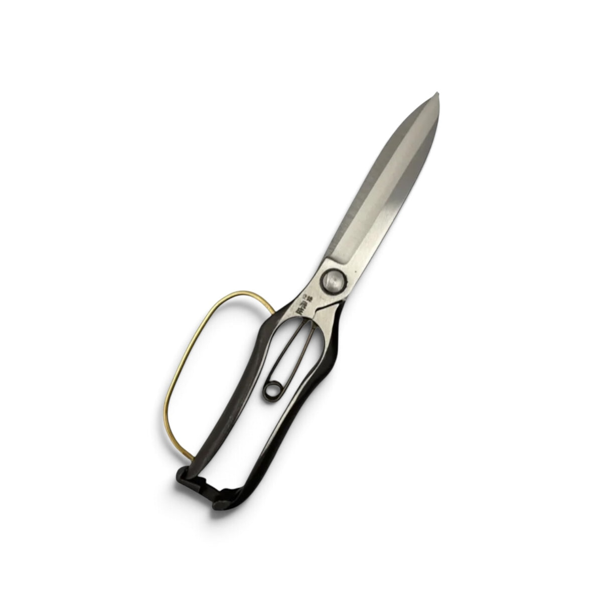 Tobisho Left-Handed Single-Handed Hedge Shears Black Handles With Guard Total Length & Blade: 270mm / 125mm High-Carbon Cutlery Steel [Traditional Hand-Forged from Scratch / Hollow Ground Back / Twisted Blade / Screw Joint / Smooth Engagement]