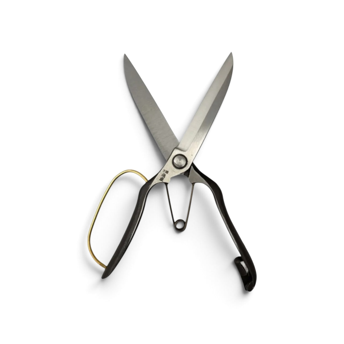 Tobisho Left-Handed Single-Handed Hedge Shears Black Handles With Guard Total Length & Blade: 270mm / 125mm High-Carbon Cutlery Steel [Traditional Hand-Forged from Scratch / Hollow Ground Back / Twisted Blade / Screw Joint / Smooth Engagement]