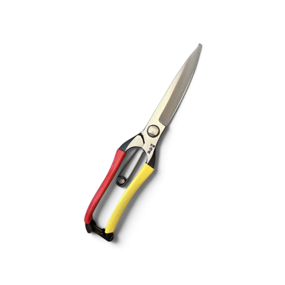 Tobisho Single-Edged Single-Handed Hedge Shears Vinyl-Wrapped Handles Without Guard Total Length & Blade: 270mm / 125mm High-Carbon Cutlery Steel [Traditional Hand-Forged from Scratch / Hollow Ground Buck/ Twisted Blade/ Screw Joint / Heavy-Duty Branch ]