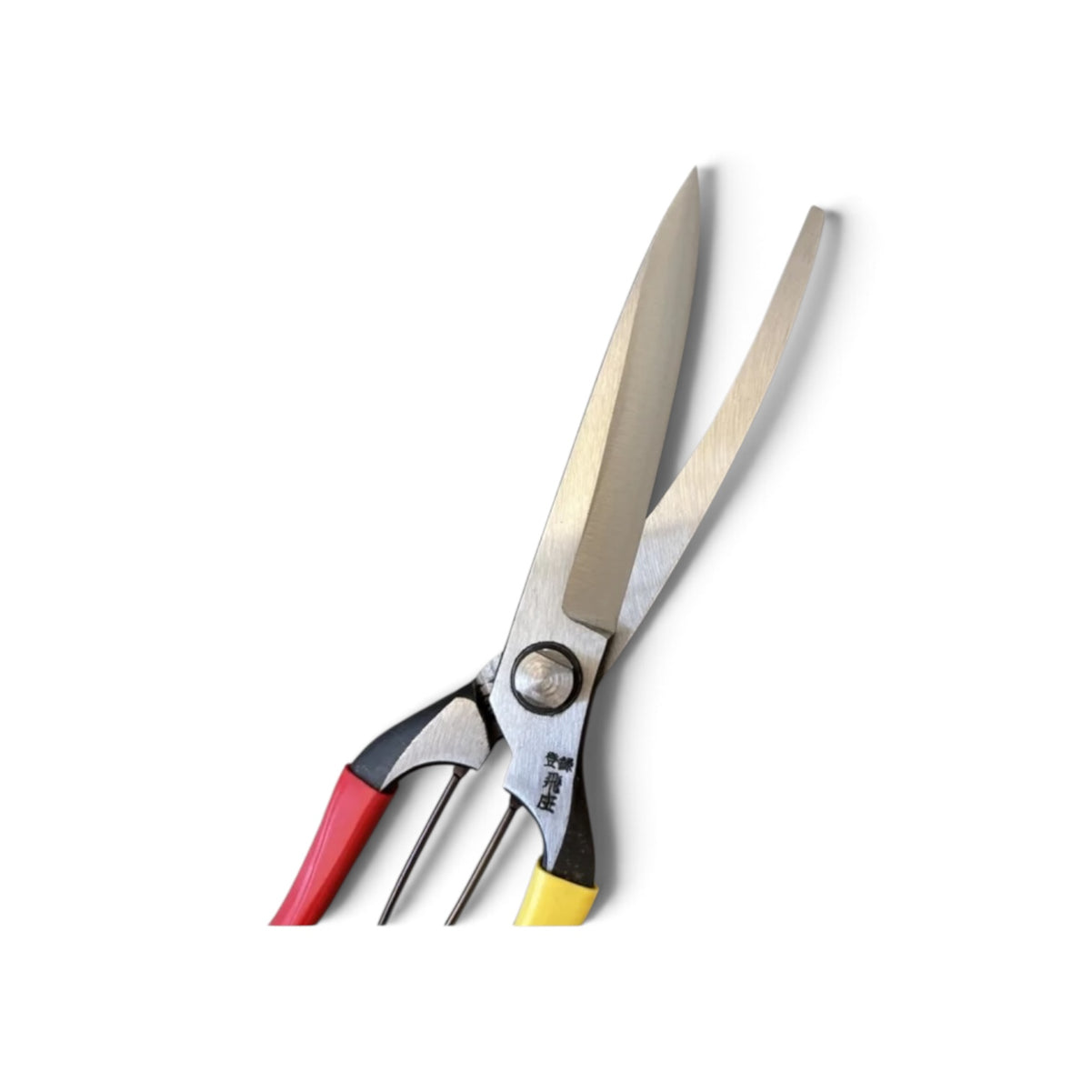Tobisho Single-Edged Single-Handed Hedge Shears Vinyl-Wrapped Handles Without Guard Total Length & Blade: 270mm / 125mm High-Carbon Cutlery Steel [Traditional Hand-Forged from Scratch / Hollow Ground Buck/ Twisted Blade/ Screw Joint / Heavy-Duty Branch ]