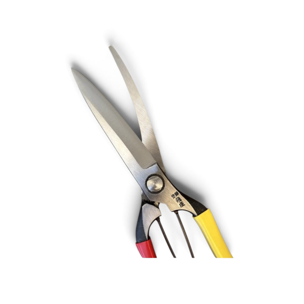 Tobisho Single-Edged Single-Handed Hedge Shears Vinyl-Wrapped Handles Without Guard Total Length & Blade: 270mm / 125mm High-Carbon Cutlery Steel [Traditional Hand-Forged from Scratch / Hollow Ground Buck/ Twisted Blade/ Screw Joint / Heavy-Duty Branch ]