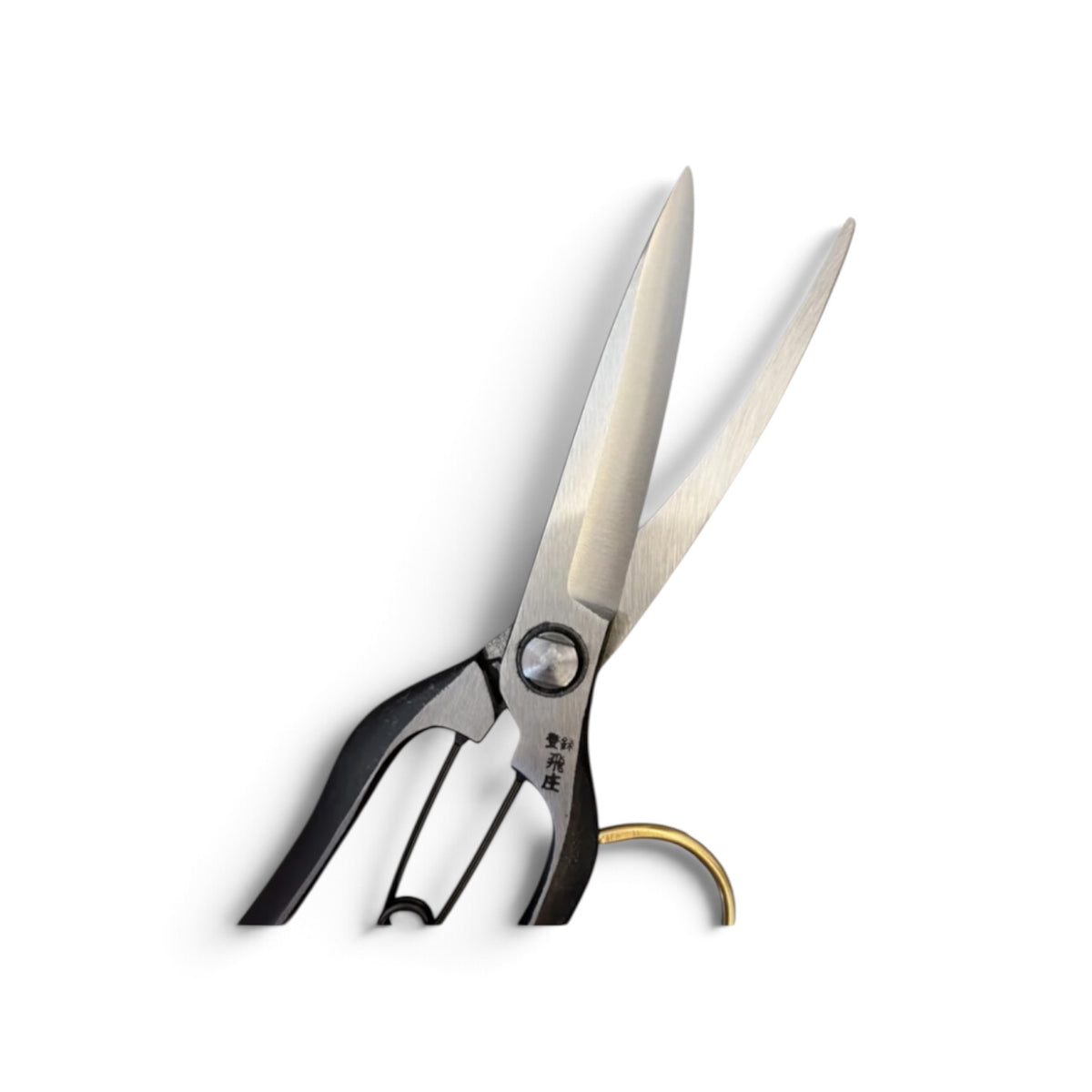 Tobisho Single-Edged Single-Handed Hedge Shears Black Handles With Guard Total Length & Blade: 270mm / 125mm High-Carbon Cutlery Steel [Traditional Hand-Forged from Scratch / Hollow Ground Buck / Twisted Blade / Screw Joint / Heavy-Duty Branch Cutting ]