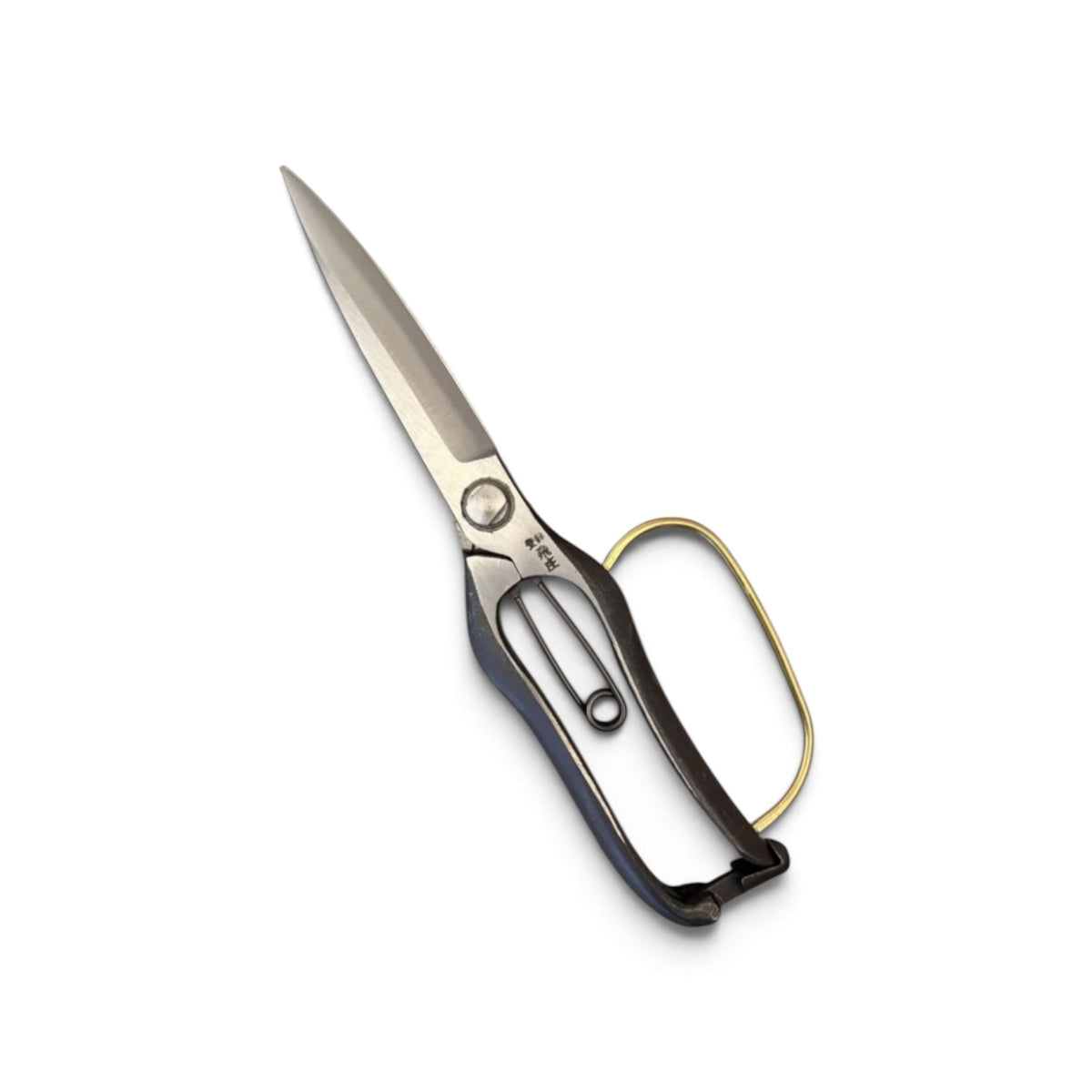 Tobisho Single-Edged Single-Handed Hedge Shears Black Handles With Guard Total Length & Blade: 270mm / 125mm High-Carbon Cutlery Steel [Traditional Hand-Forged from Scratch / Hollow Ground Buck / Twisted Blade / Screw Joint / Heavy-Duty Branch Cutting ]