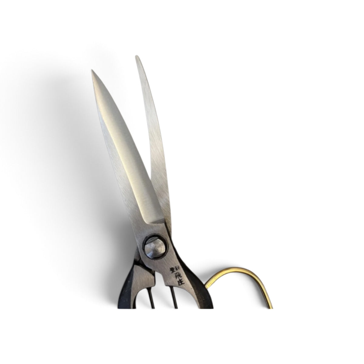 Tobisho Single-Edged Single-Handed Hedge Shears Black Handles With Guard Total Length & Blade: 270mm / 125mm High-Carbon Cutlery Steel [Traditional Hand-Forged from Scratch / Hollow Ground Buck / Twisted Blade / Screw Joint / Heavy-Duty Branch Cutting ]