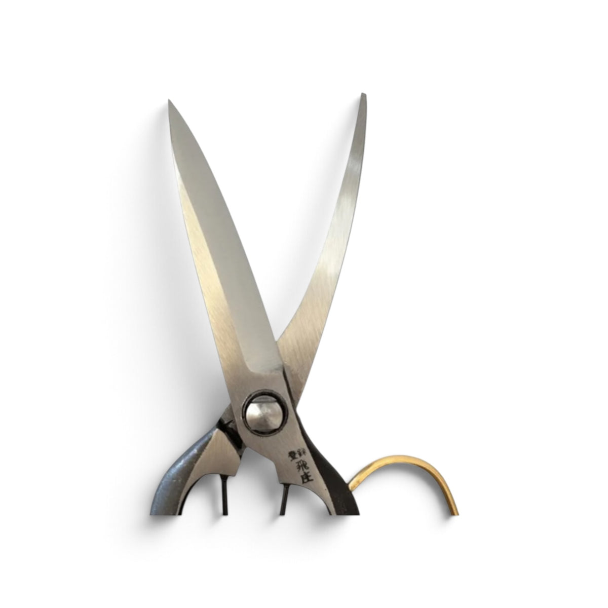 Tobisho Single-Edged Single-Handed Hedge Shears Black Handles With Guard Total Length & Blade: 270mm / 125mm High-Carbon Cutlery Steel [Traditional Hand-Forged from Scratch / Hollow Ground Buck / Twisted Blade / Screw Joint / Heavy-Duty Branch Cutting ]