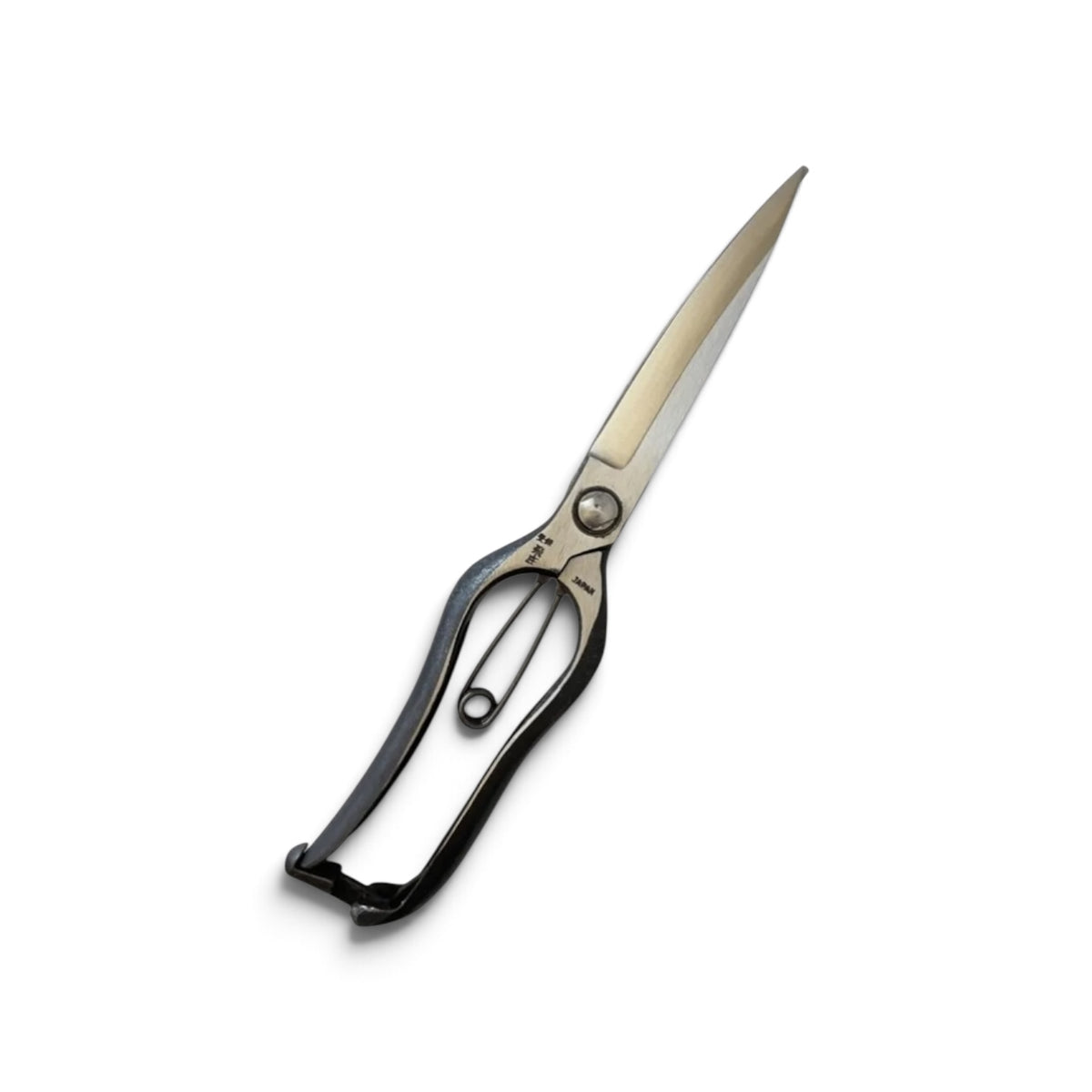 Tobisho Left-Handed Single-Edged Single-Handed Hedge Shears Black Handles Without Guard Total Length & Blade: 270mm / 125mm High-Carbon Cutlery Steel [Traditional Hand-Forged from Scratch/ Hollow Ground Buck / Twist Blade / Screw Joint I]
